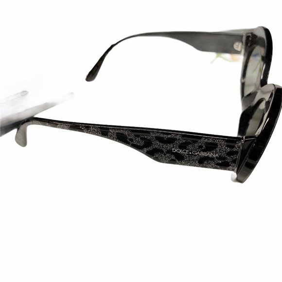 Dolce & Gabbana Oval Cat Eye Sunglasses Leopard